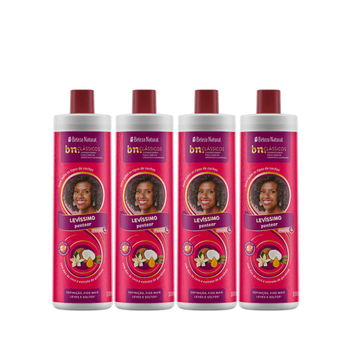 Kit Creme de Pentear Levíssimo 1l (4 itens) | bn.Cachos